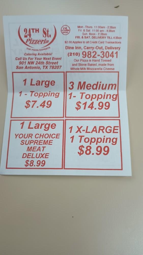 24th St. Pizzeria Menu image 3